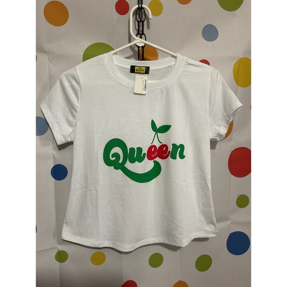 NWT Love Highlight “Queen” 🍒Tee Size Small - Picture 4 of 10